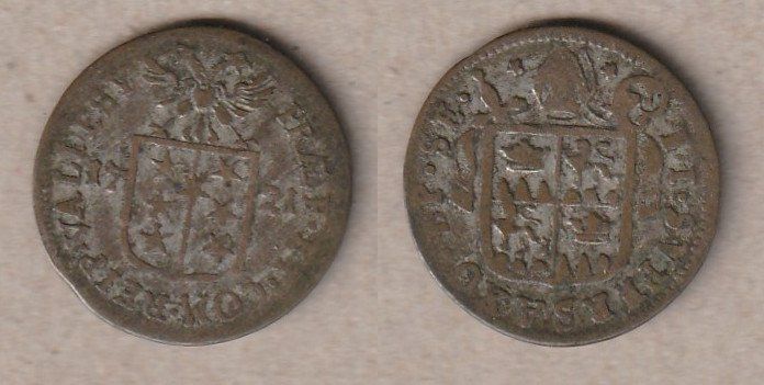 Tutti le monete: Wallis, Bistum Sitten, 1 Batzen 1721 – Usato da Allschwil venduto da Coinfreak