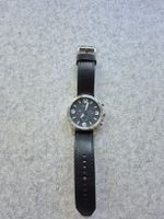 Fossil Herren Uhr Chronograph Lederband Schwarz Top!