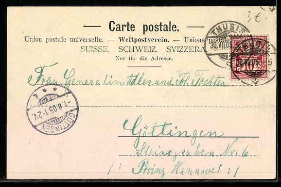 Cartoline postali: AK Thusis, Blick gegen die Via Mala – Usato da Berlin venduto da bartko-reher 1