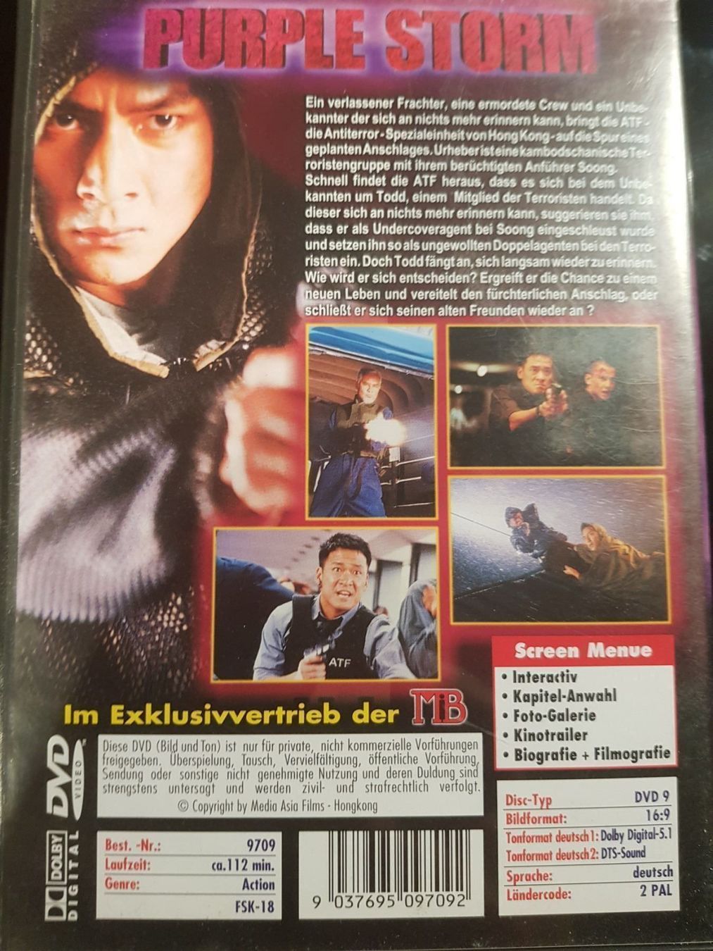 Tutti i DVDs: Purple Storm - Ein tödlicher Auftrag – Usato da Dübendorf venduto da kb86_MOVIE 1