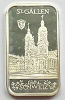 1 Slber-Unzen-Barren (31,1 Gramm) 999.0 Fine ST. GALLEN
