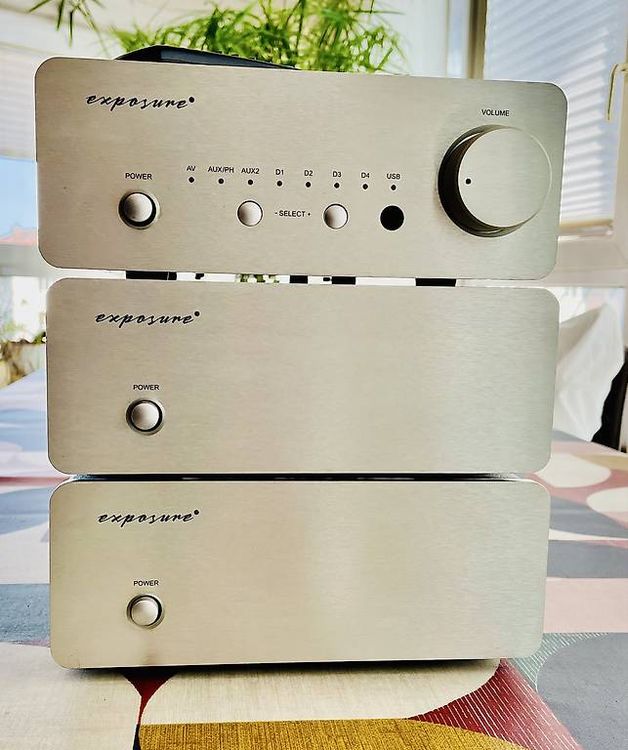 Exposure Preamp/DAC XM7 et paire d'amplis mono XM9 (Gebraucht) in für ...