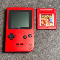 Gameboy Pocket rot + Pokemon rot auf Deutsch