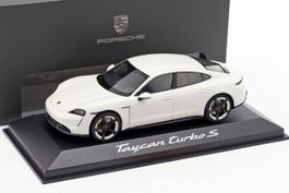 Porsche Taycan Turbo S seit 2020 Carrera weiss      1:43