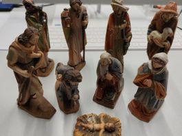 Krippenfiguren Holz geschnitzt 16cm  Weihnachten