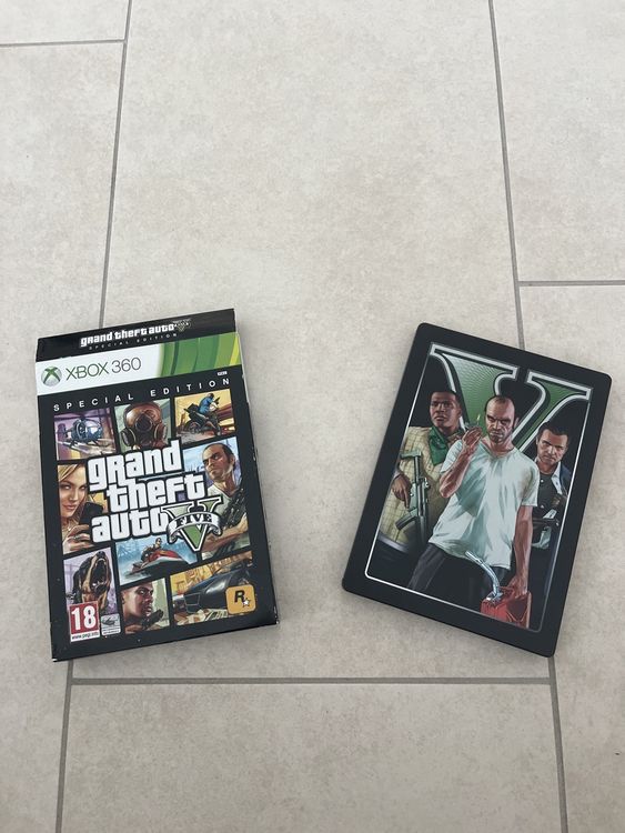 GTA V Grand Theft Auto 5 - Édition Spéciale SteelBook - Xbox 360 - PAL - FR - Complet