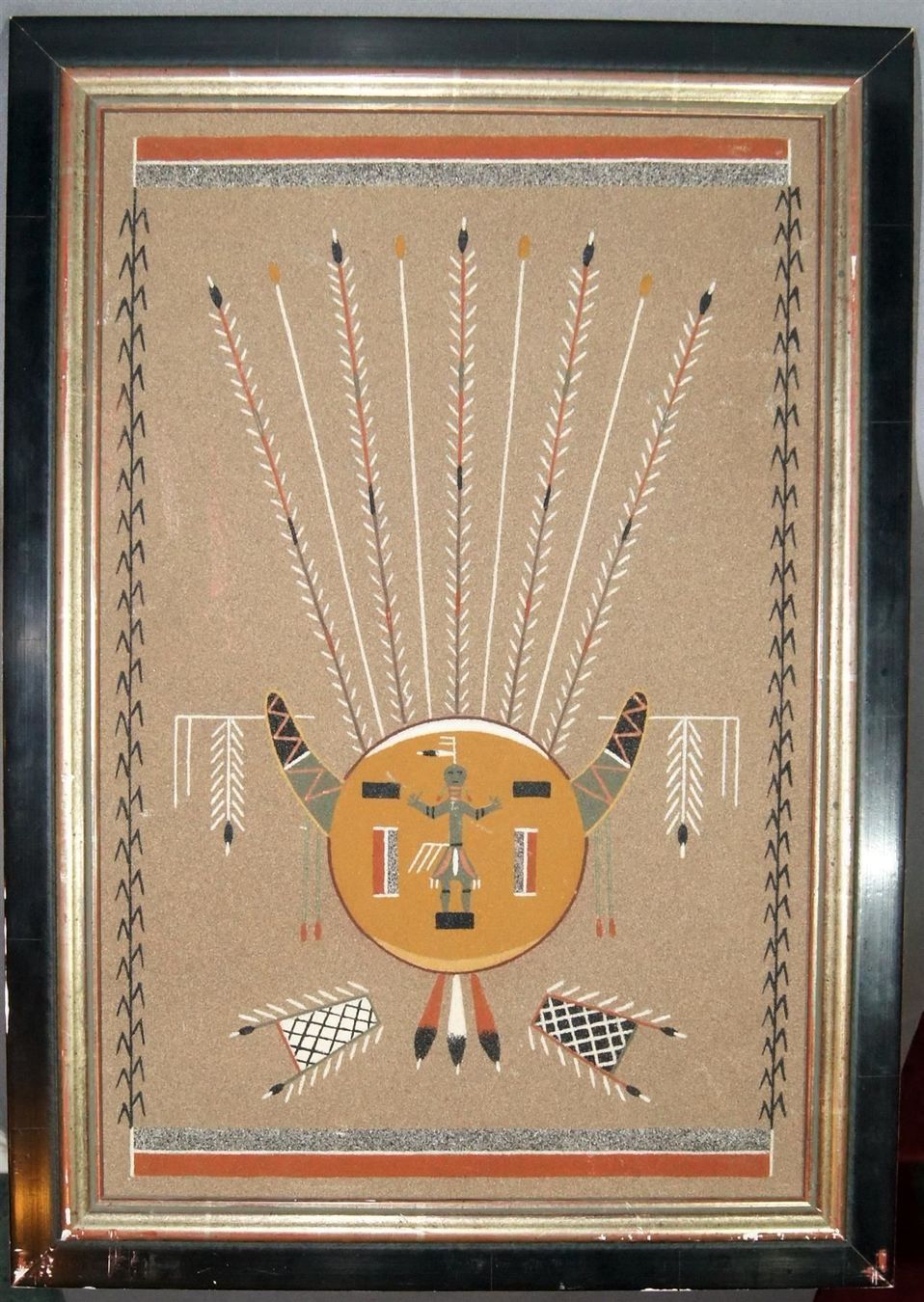 Foto & Immagini: Altes Navajo Sandbild wohl Mitte 20. Jhd. – Usato da Geroldswil venduto da ARTEFACTO 1