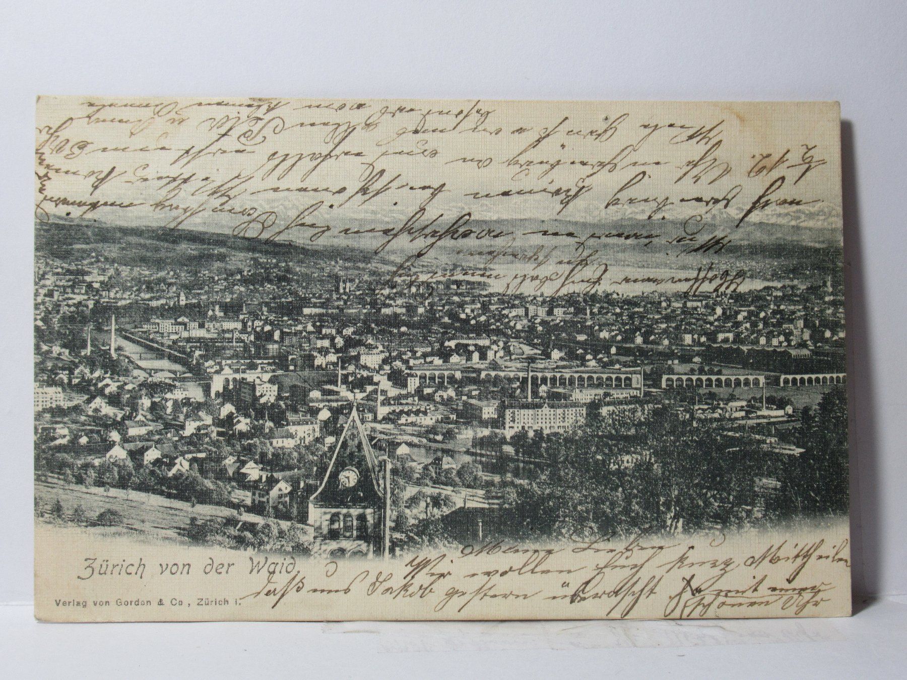 Cartoline postali: Zürich von der Waid 1903 – Usato da Grenchen venduto da Bluemchen1900