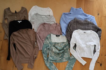 11 Langarmshirts / Tops Grösse S