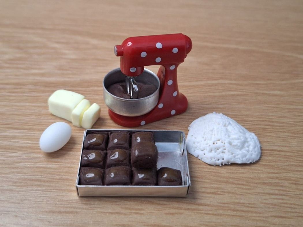 Maisons & Meubles de poupées: Brownies Back Set, Handgemacht, auch für Maileg – Neuf (Voir description) à Zürich par HandmadeTinyFood 2