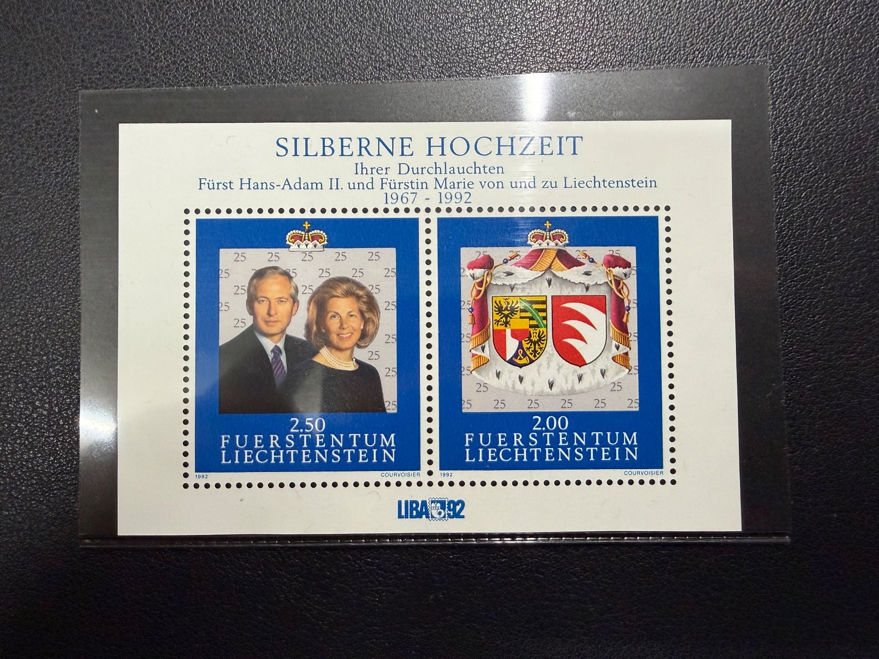 Tous les timbres: FL-Sonderblock LIBA 92 ** – Neuf (Voir description) à oberrüti par jeanmei