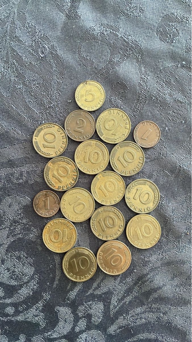 Alle Münzen: Pièces de Pfennig allemandes – Gebraucht aus Dombresson von Bru-Way.WE.co