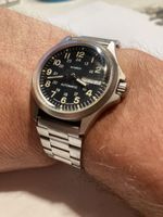 M-Watch Automatic Uhr Militär look Day date ,36 mm