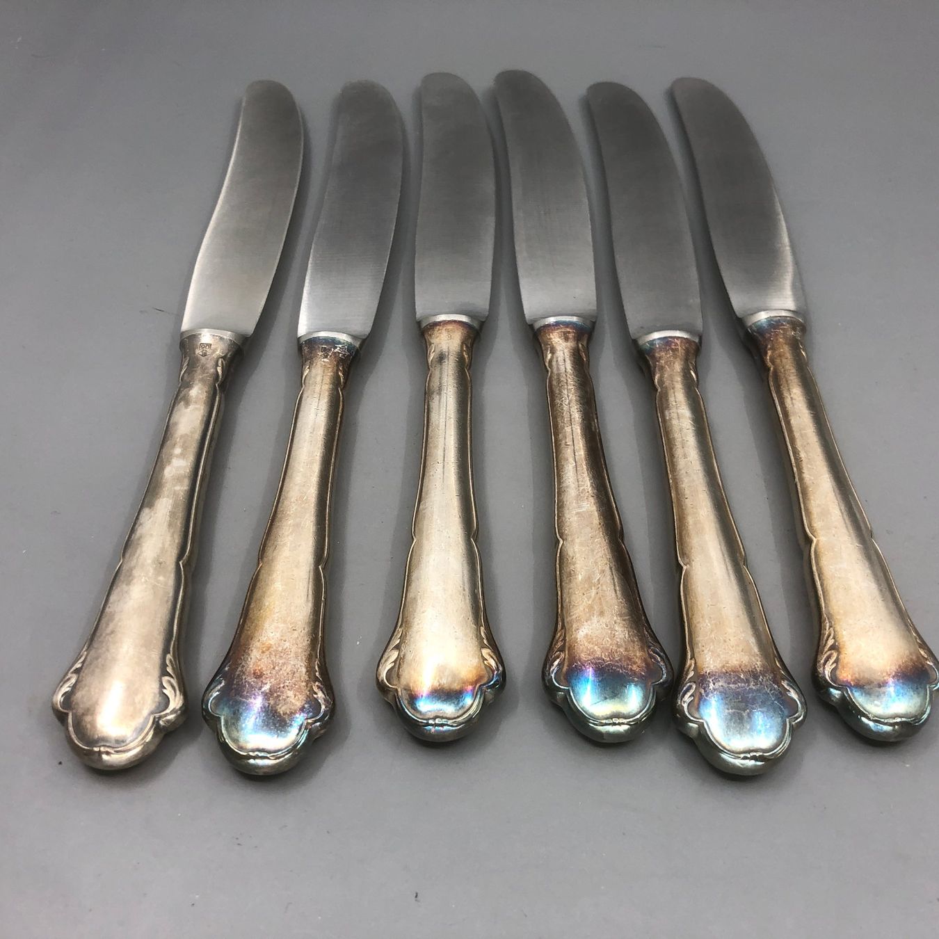 WMF Posate: 7 Vorspeisemesser versilbert WMF Modell 2700 – Usato da Basel venduto da Tiabeanie 8