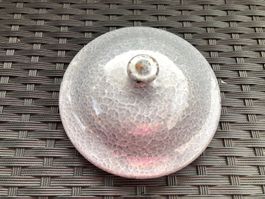 Emaille Deckel Craquelé Vintage Shabby Chic Deko Brocante