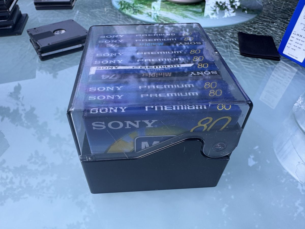 Sony Minidisc: 10 x Sony Mini Disc Premium 80 extra longplay – Nuovo e nell'imballaggio originale da Trimbach venduto da SABO-61 2