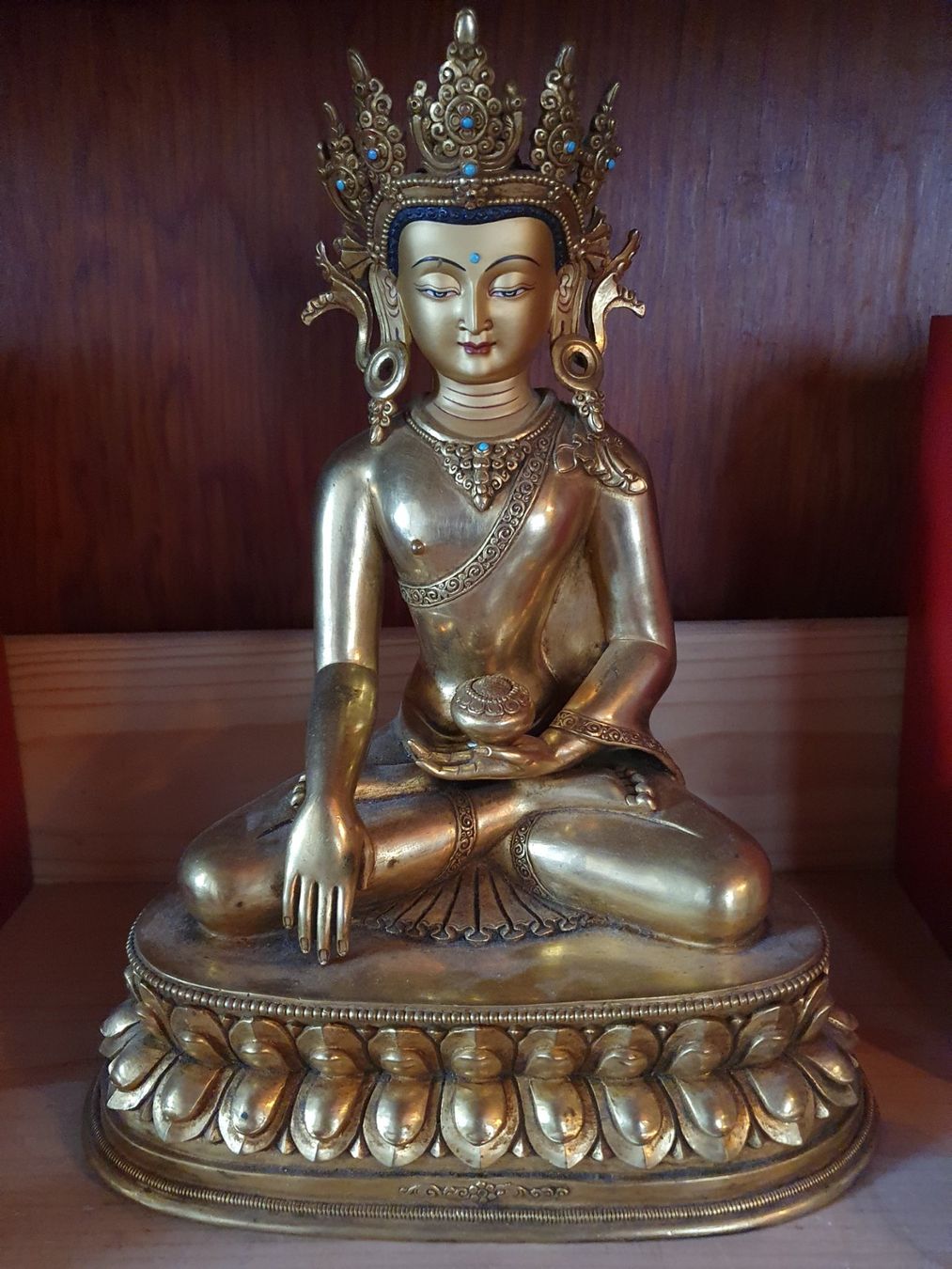 Sculture & Statue: Crown-Buddha – Usato da Waltensburg/Vuorz venduto da Buddhas