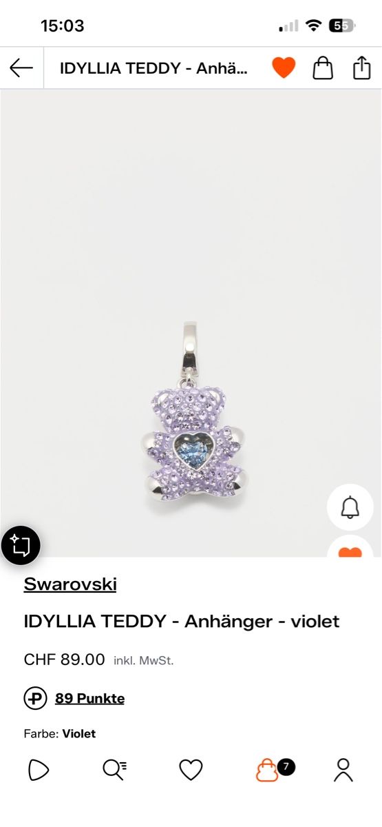 Swarovski Ciondoli: Swarovski charm Anchänger – Usato da Laupen BE venduto da ole_l8gg 2