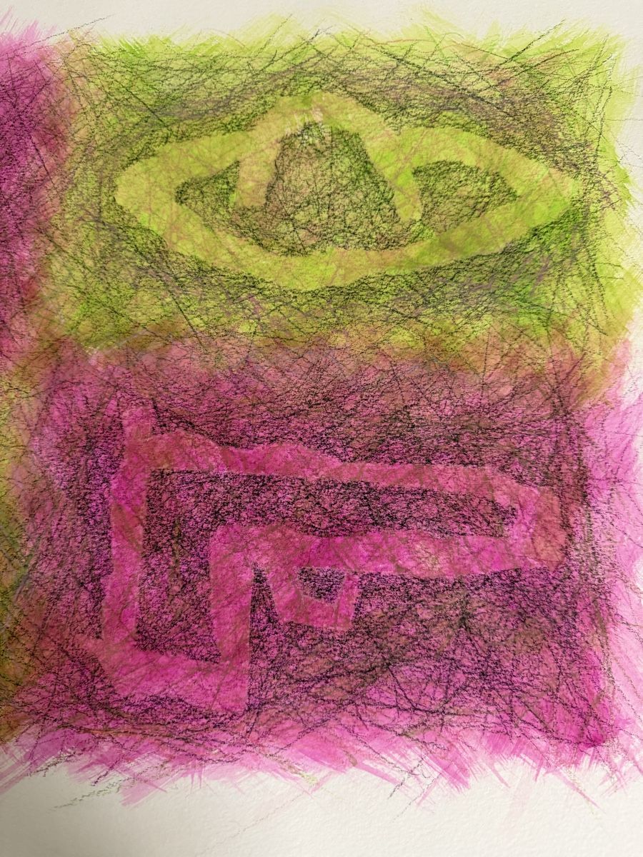Poster & Bilder: Abstrakte Kunst - Original auf Papier – Gebraucht aus Gunten von starfish3 2