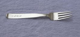 Kindergabel Gabel 800 Silber graviert "Susi" Sulzbach