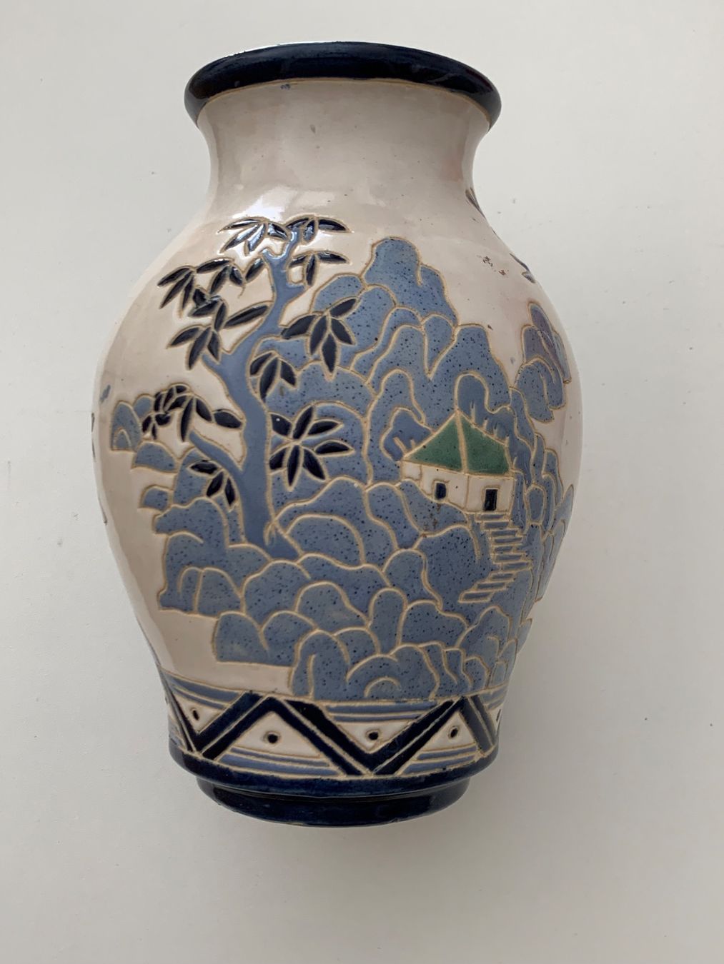 Vasi & Recipienti: Keramik Vase Landschaft Motiv – Usato da Saland venduto da Katarm 2