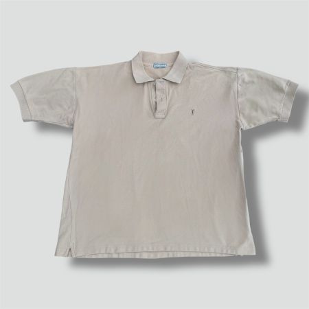 Yves Saint Laurent vintage beige polo retro 90s ysl t-shirt