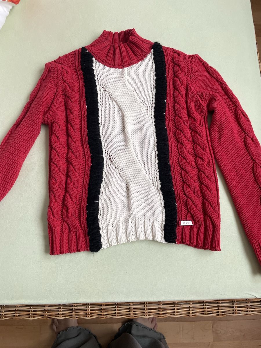 Pulls & Sweat-shirts: Roter Strickpullover Gr. XS, Winterpulli warm kuschelig – D'occasion à Kilchberg ZH par wolken03