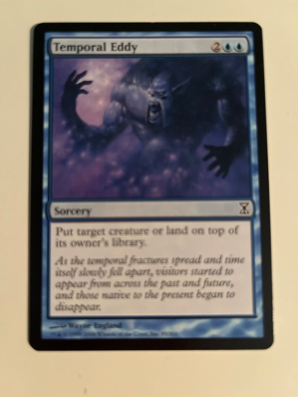 Magic The Gathering Carte collezionabili: 1 x Temporal Eddy - Magic: The Gathering - MtG – Usato da Kriens venduto da Shadi1980