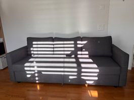IKEA FRIHETEN Bettsofa dunkelgrau  Schlaffunktion&Stauraum