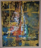 Gemälde Segelschiff handmade 50×60