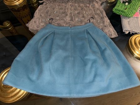 Wool mini skirt