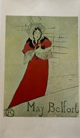 Henri de Toulouse-Lautrec, May Belfort, Jugendstil, Offset