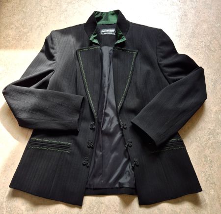 SPORTALM BLAZER JACKE 42 L STICKEREI GRÜN TOP ZU HOSE JEANS
