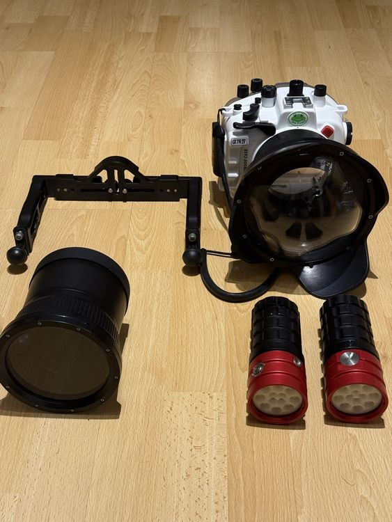 Boîtier de caméra sous-marine 40M/130FT pour Sony A7R IV 3