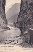 Aareschlucht bei Meiringen  Gorges de l'Aar  1905