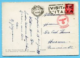 Napoli Vesuv - gest. Genova 1940 nach Hum - zensuriert