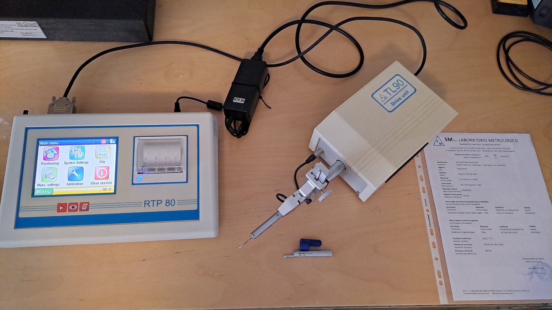 Messen: Surface Roughness RTP-80 Measurement unit with the TL90 Unit – Gebraucht aus Rieden AG von Werkstattlaedeli