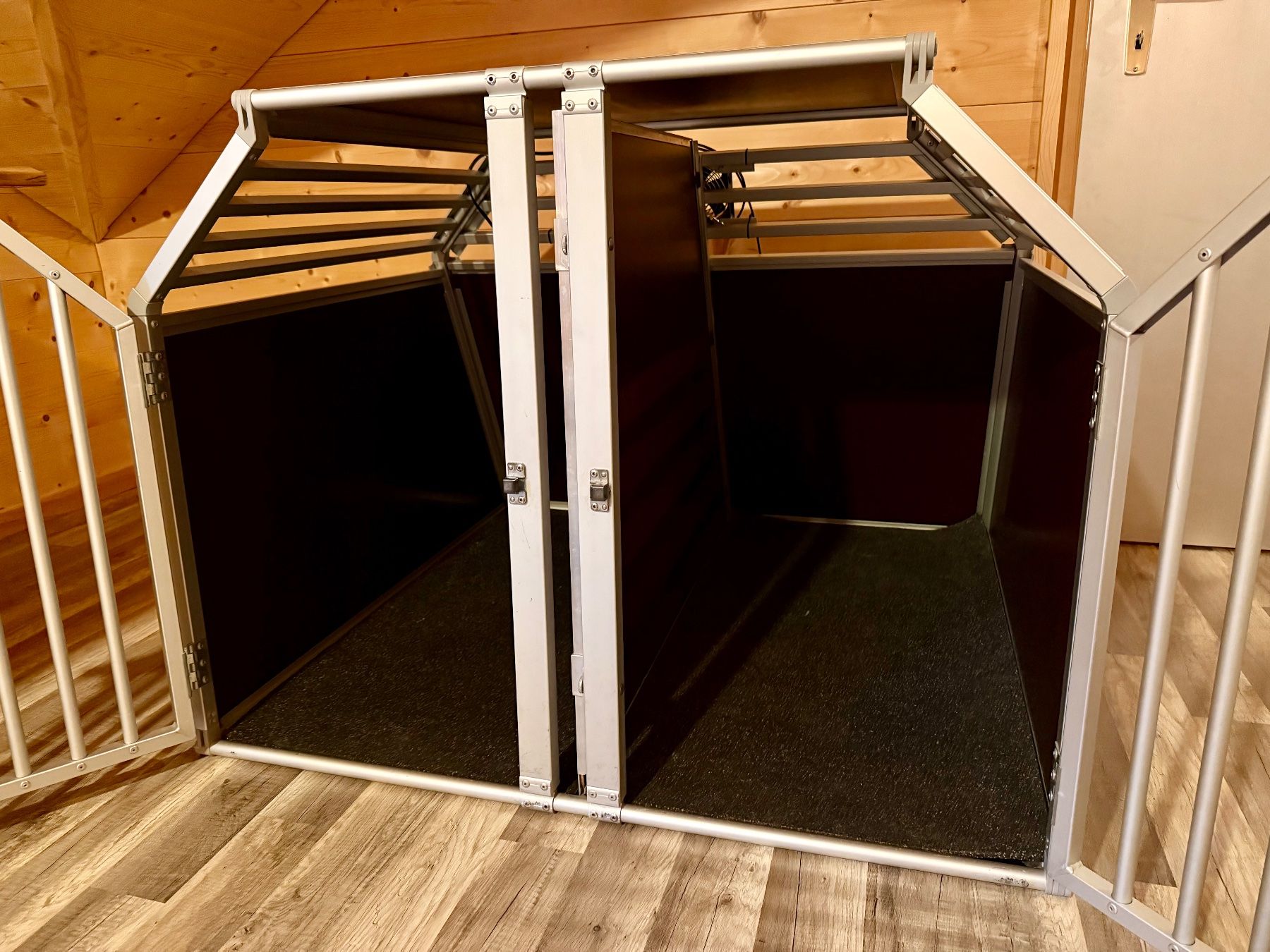 Käfige, Transport & Sicherheit: Sehr grosse Schmidt Doppelbox ca. 104.5x100x80cm – Gebraucht aus Grabs von Na_Va 3