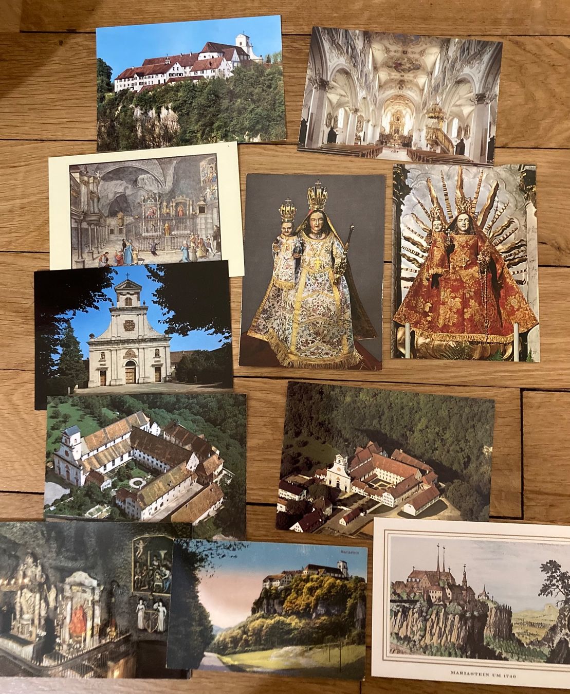 Cartoline postali: 11 ungelaufene Postkarten Mariastein – Usato da Zürich venduto da Ekka