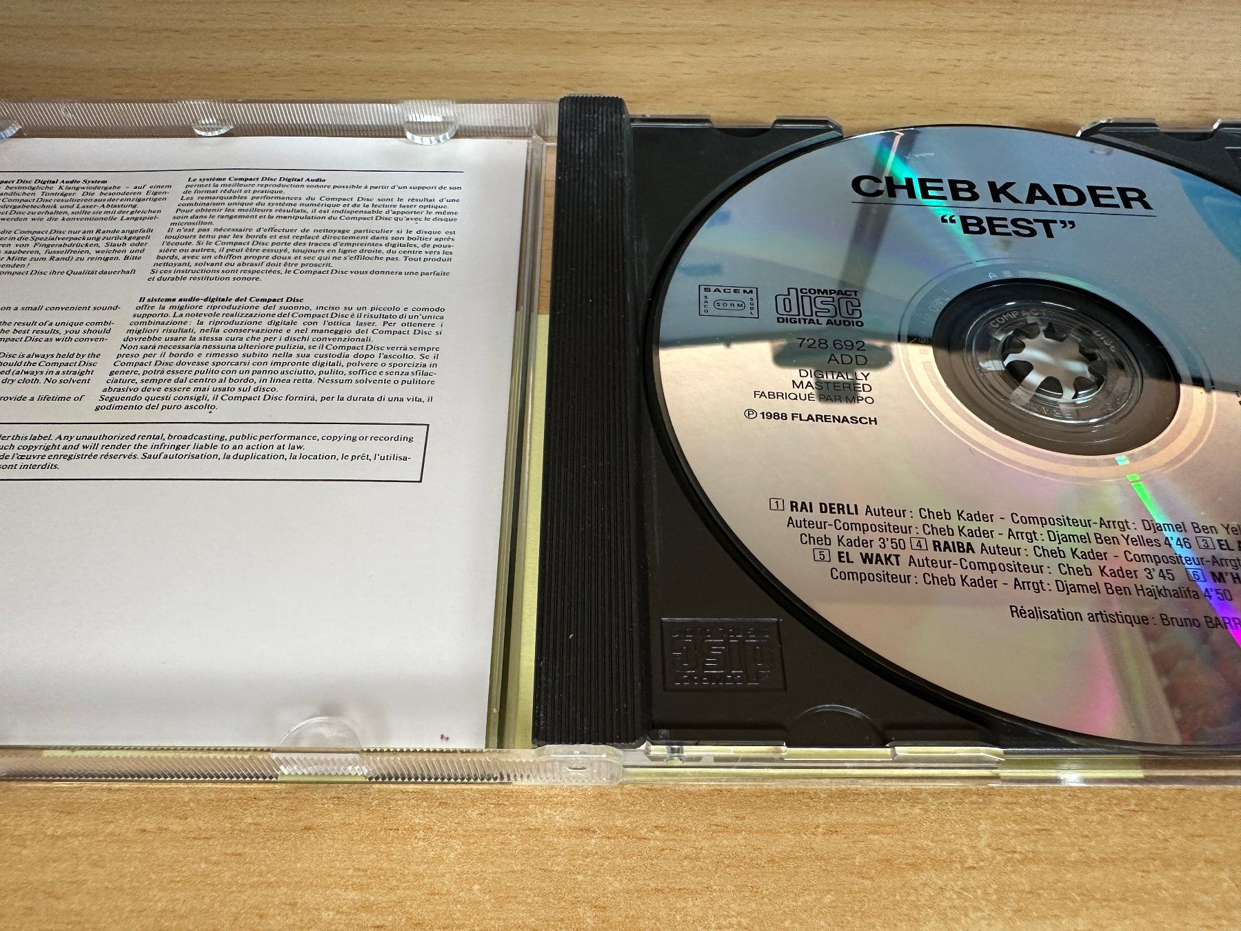 CDs: Cheb Kader – Best – Gebraucht aus Rikon im Tösstal von Alpenmutz 2