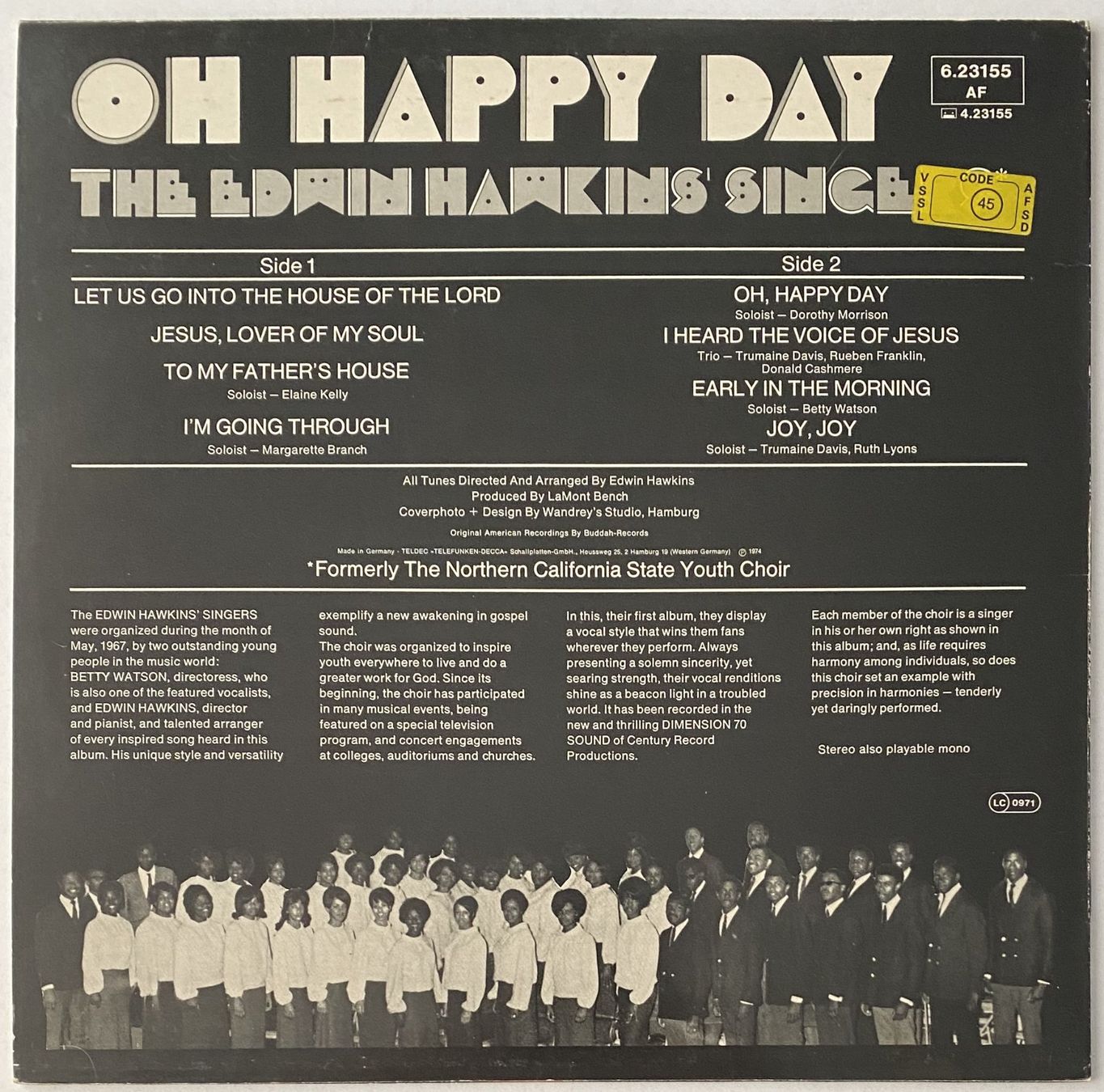 Dischi in vinile: The Edwin Hawkins Singers, Oh Happy Day – Usato da Flums venduto da Empe1 1