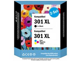 HP-301 XL – Kompat. Drucker-Patronen, Chip & Füllstand (2x)