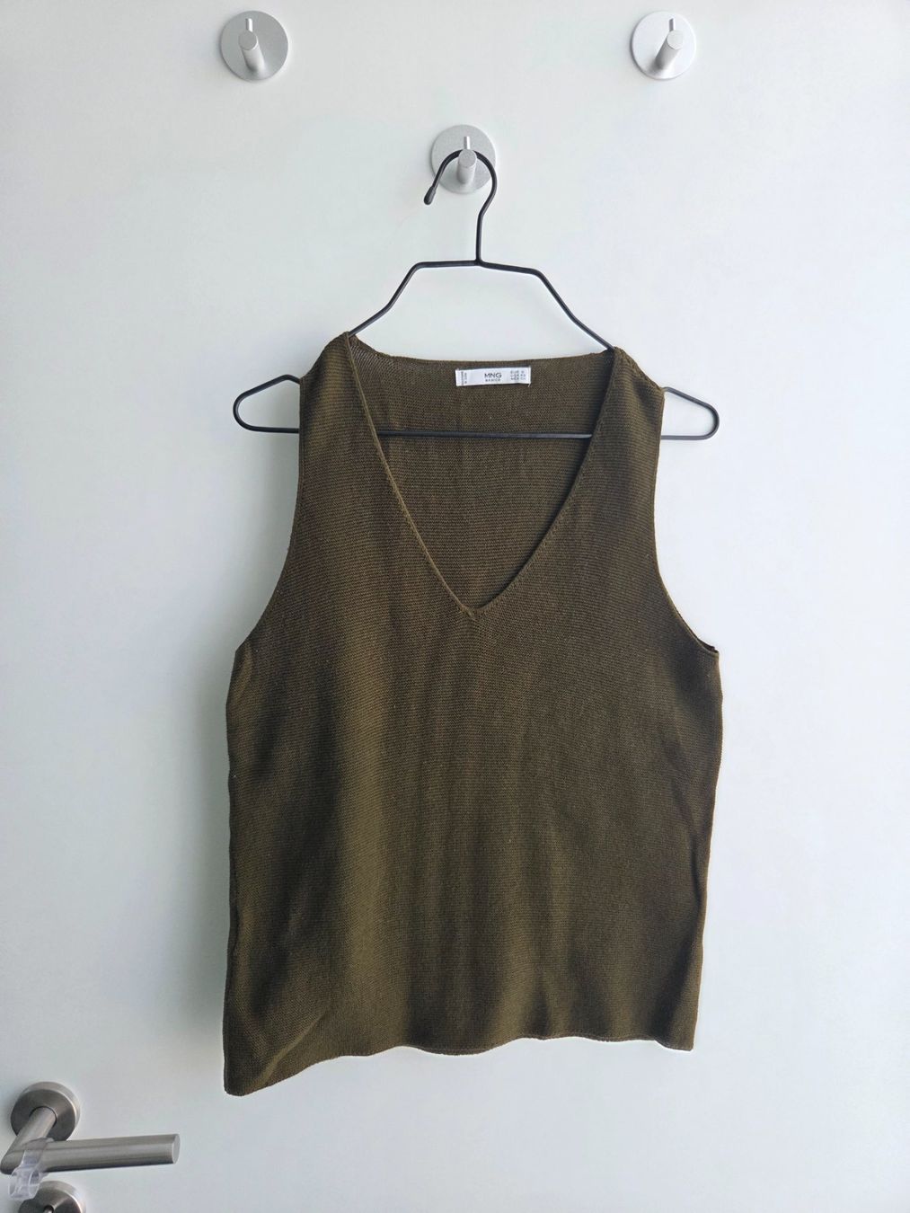 Mango Top: Baumwoll-Top mit Struktur Gr. S – Usato da Kriens venduto da ..stx..