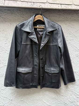 vintage Lederjacke Izzi schwarz 