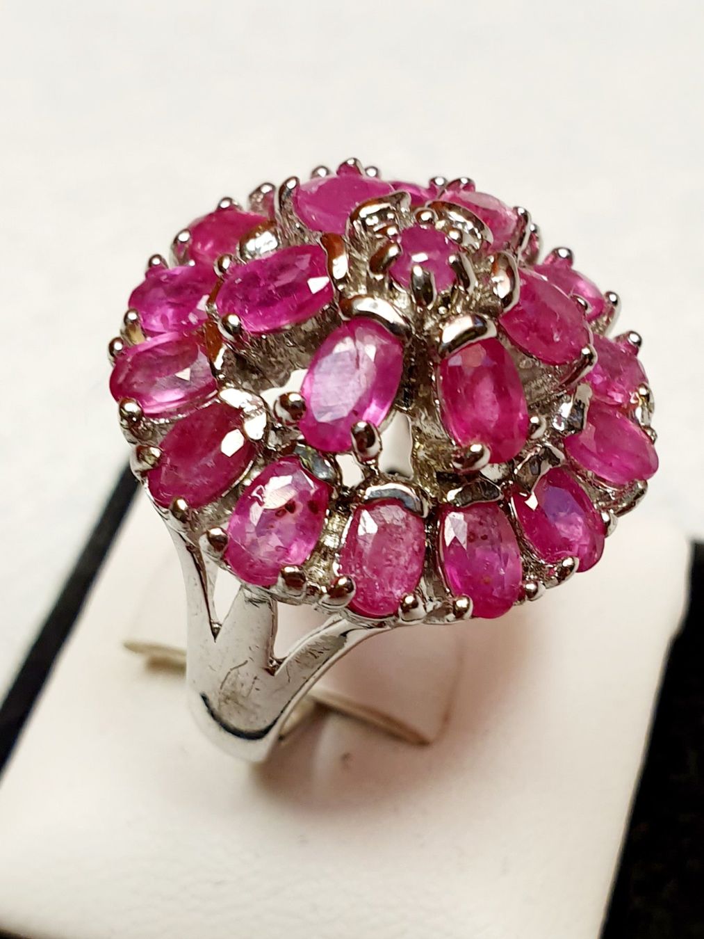 Bagues: Rubin Ring, Silber 925, neu ! – Neuf avec emballage d'origine à Zürich par adriben