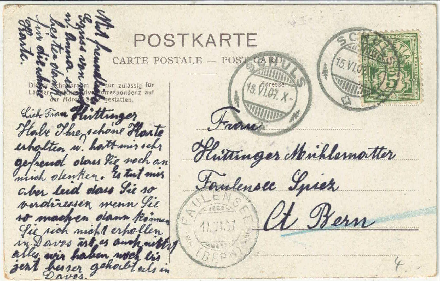 Cartoline postali: Vulpera mit Schuls - Litho – Usato da Ettingen venduto da Kartenplanet 1