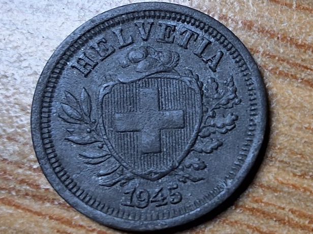 Alle Münzen: 1 Rappen 1945 - Selten! – Gebraucht aus Münchenstein von purbach1 4