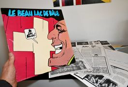 SWISS rock LP 1984 Le Beau Lac De Bâle mit PROMO SHEETS