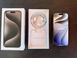 Apple iPhone 15 Pro 128GB Titanium état comme neuf