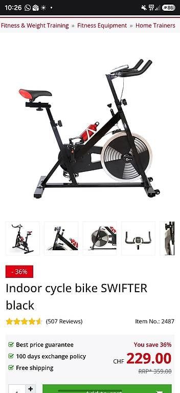 Gonser Hometrainer: Hometrainer Gonser Spinning Swifter – Gebraucht aus Zürich von Dowieder 1